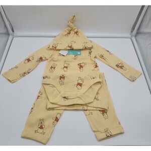 Winnie The Pooh Baby Boys 3 Piece Rib Pant Set – Size 18M Cute Disney Outfit